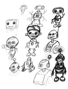 Edgar and cecil sketch robots 1