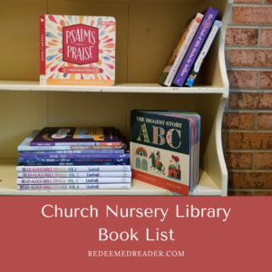 church nursery library book list