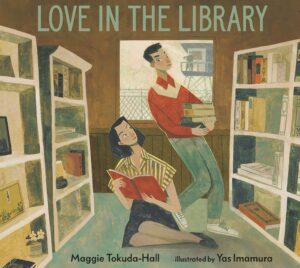 cover image love in the library